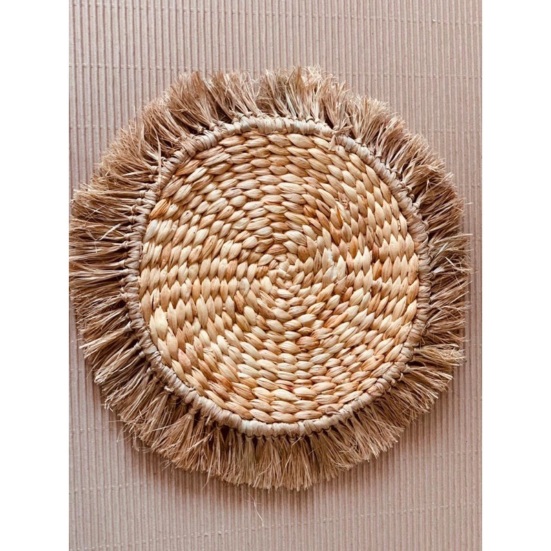 Walldecore Hiasan Dinding/Alas piring Enceng gondok,Seagrass natural