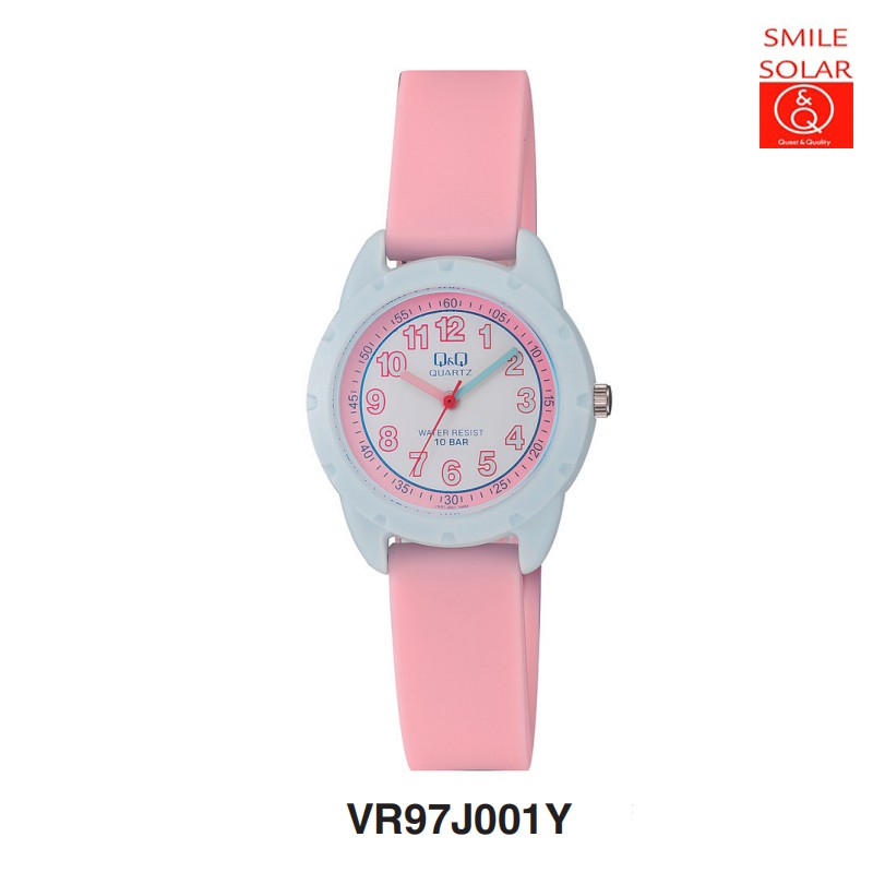 SALE 7.7 Jam Tangan Anak Lucu Colorful Rubber Analog Original Q&amp;Q QNQ QQ VR97 VR97J Series