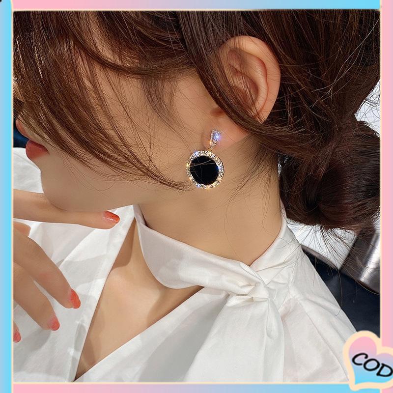 COD❤️ S925 Silver Needle Earrings Temperamen Fashion Kepribadian Anting Geometris Anting Wanita-A.one