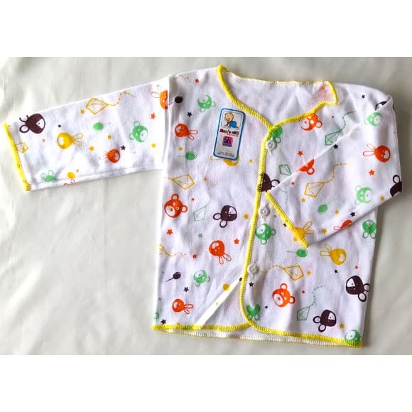 Baju Katun Baby New Born TERDAFTAR SNI / Baju Bayi Model Lengan Pendek - Panjang - Buntung SE206