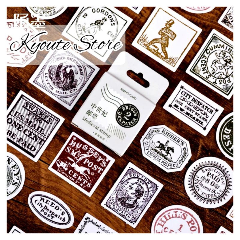 

Sticker Vintage Retro Medieval Europe Stamp Scrapbook DIY Bujo Journal Diary Letter Craft HP