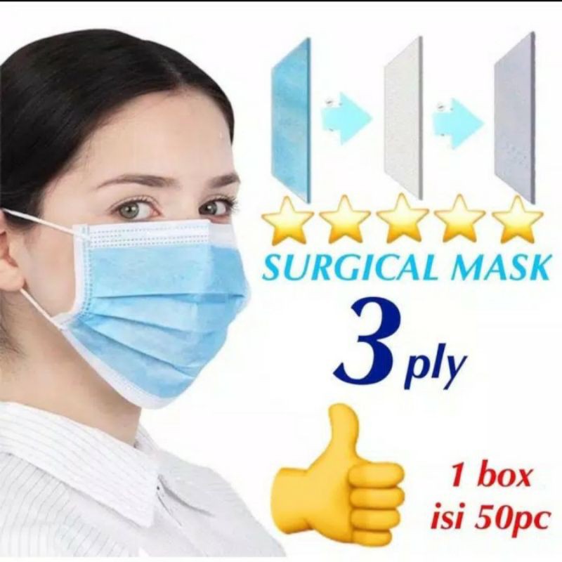 MASKER 3PLY/SURGICAL MASK/MASKER BOX