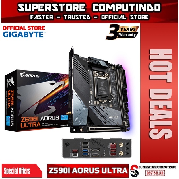 Motherboard Gigabyte Z590i Aorus Ultra (LGA1200, Z590,DDR4, USB3.2)