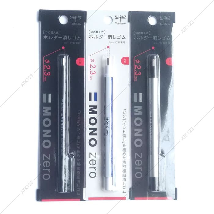 

Stok Ready Penghapus Pensil Mekanik Tombow Mono Zero Round 2 3 mm Black Limited