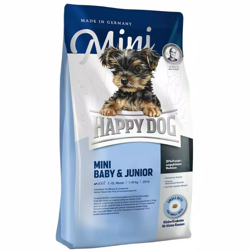 Happy Dog Mini Baby &amp; Junior 1kg Freshpack/ Makanan Anjing / Dog Food