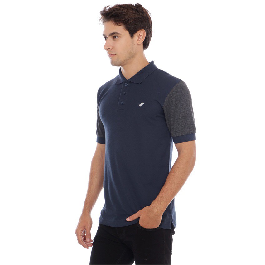 Kaos Pria Polo Shirt Follback Outdrips Blue NAVY