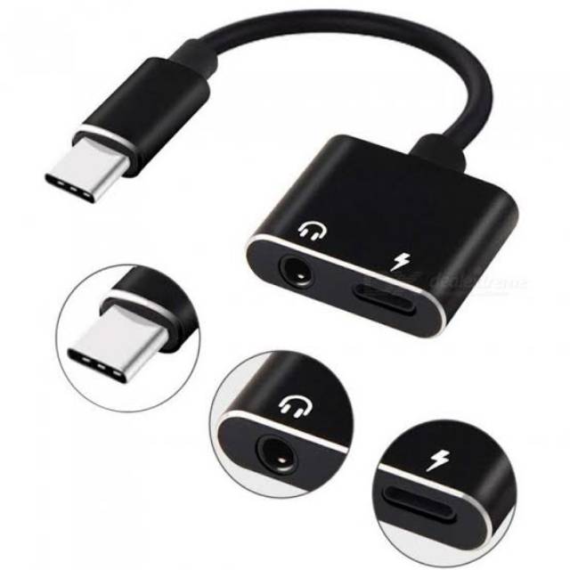 Termurah MEDAN Charging Lightning Adapter 3.5mm Jack Connecter untuk IP 7 8 + X 11 Pro 11Pro Audio Splitter 2 in 1