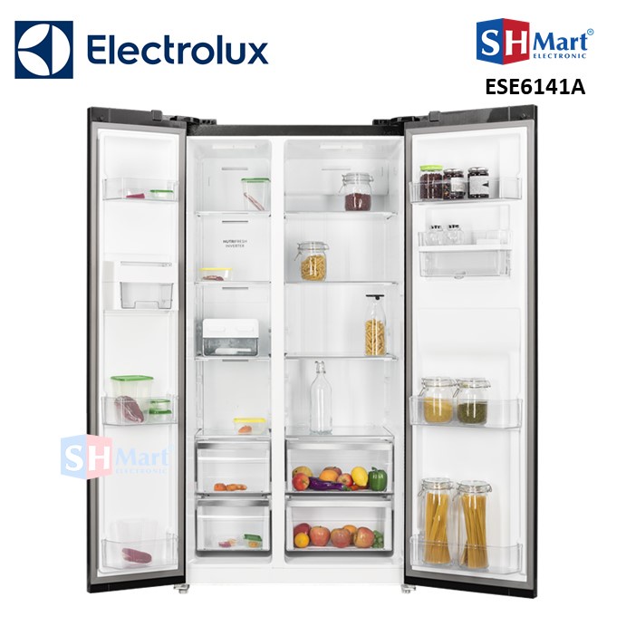 KULKAS SIDE BY SIDE ELECTROLUX  ESE6141A / ESE-6141A KULKAS DUA PINTU GARANSI RESMI (MEDAN)