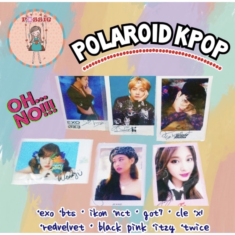 Polaroid Kpop Lengkap/Polaroid BTS/Polaroid Blackpink/Polaroid Twice/Polaroid Itzy/Polaroid Icon/Pol
