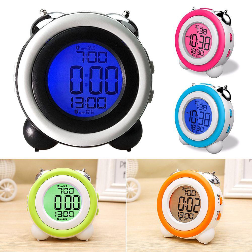 Top Jam Elektronik Dekorasi Rumah Lampu Malam LED Alarm Clock