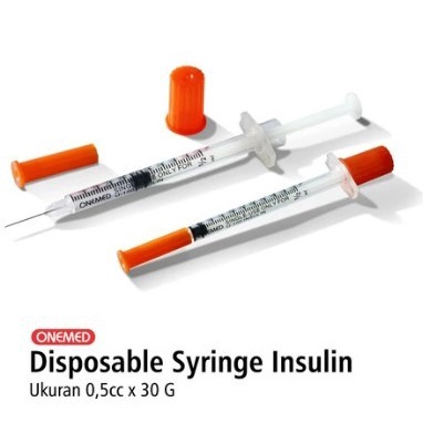 SPUIT / SPET / Syringe Insulin 0.5CC 100U 30G Onemed
