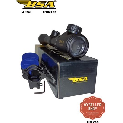 Cuci Gudang Telescope Teleskop Bsa 3-9X40 Eg Hk Reticle Murah Terlaris Bagus