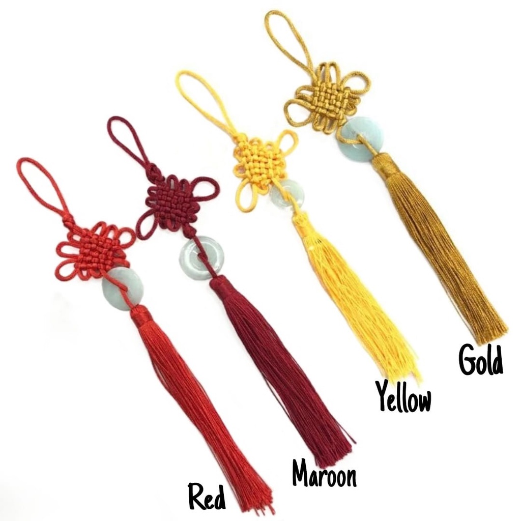 10 PCS - 19 CM TASEL GIOK IMLEK ANYAM / CHINESE TASSEL