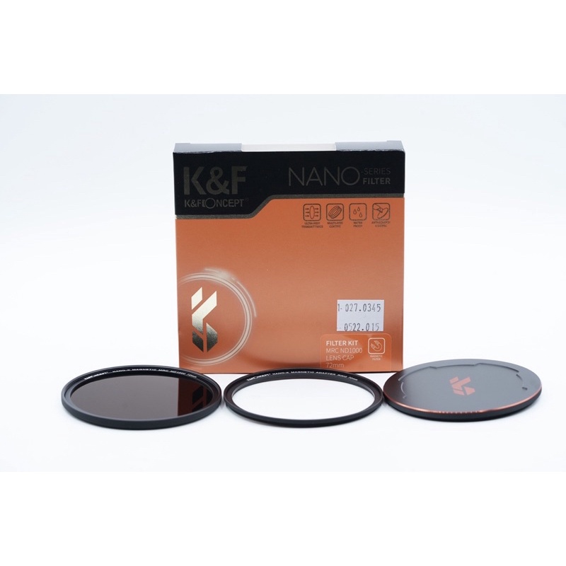 K&amp;F KNF Concept 72mm 72 mm Magnetic Nano X ND1000 ND 1000 Lensa Kamera Filter Lens Camera with Lens Cap - SKU.1760 - SKU 1.027.0345