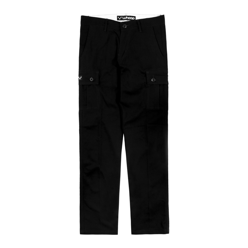 Whoopculture &quot;Goral&quot; Black Long Pants Cargo