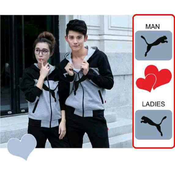 Couple jaket hoodie puma babyterry L2