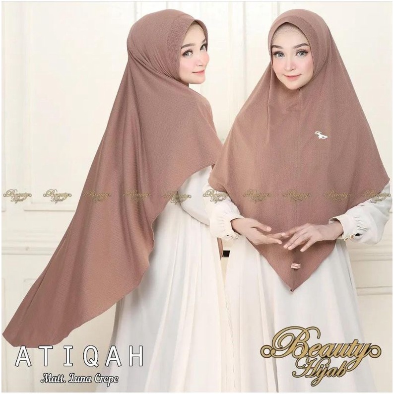 [ Ori Beauty Hijab] ATIQAH XXL••hijab instan jersey luna crepe••hijab instan jumbo