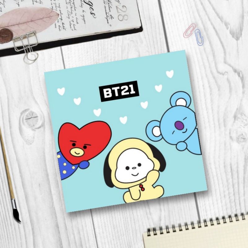 

Paint by Number BT21 Series 20x20 cm by Givoca | Painting Kit BT21