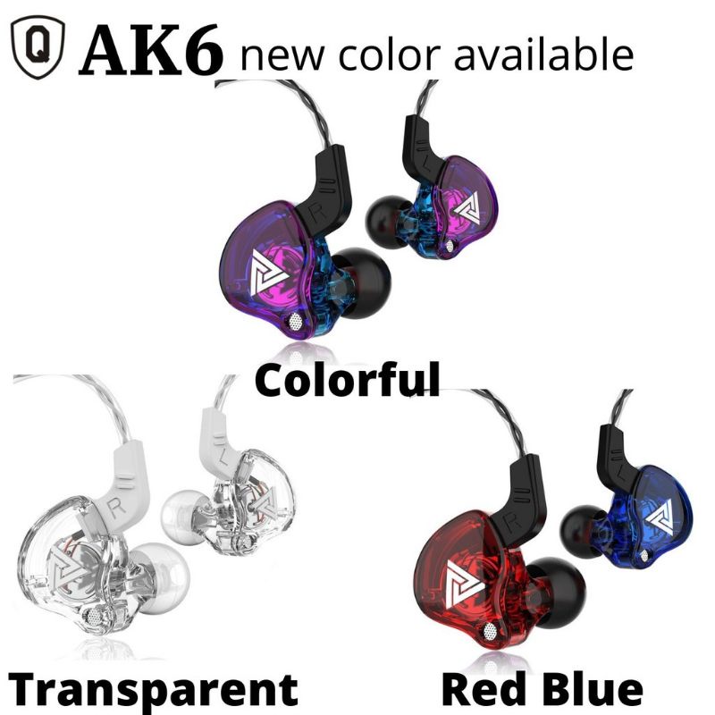 QKZ AK6 Pro QKZ AK6 Ares QKZ AK6 DMX QKZ AK6 Sport Earphone dengan Mic alt KZ EDX Pro QKZ AK6 MAX KZ ZSN pro X KZ az09 qkz ck5 KZ ZEX-2
