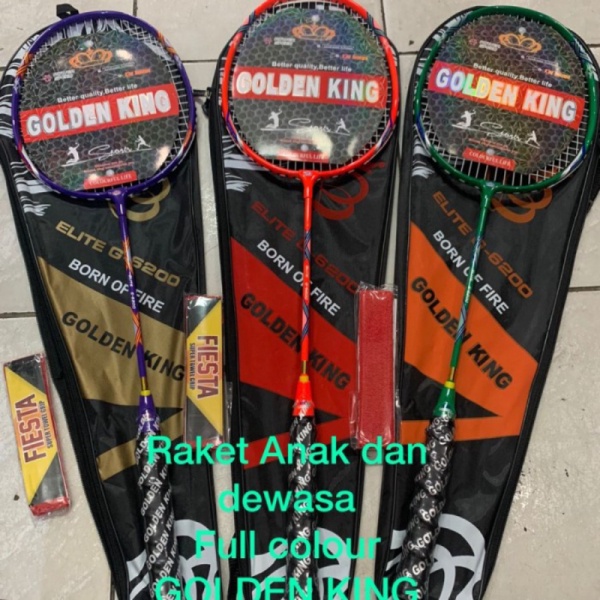 

Promo Raket Badminton Anak dan Dewasa NEW GOLDEN KING tasGrip ORI Diskon