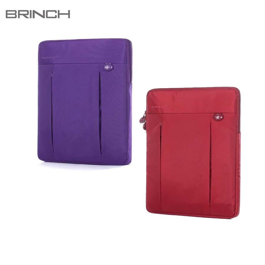 Tas Laptop BRINCH Softcase Sleeve 13 14 inch -Ungu