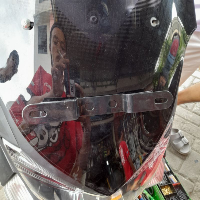 Breket plat nomor dudukan plat motor nmax Adv Pcx model ori