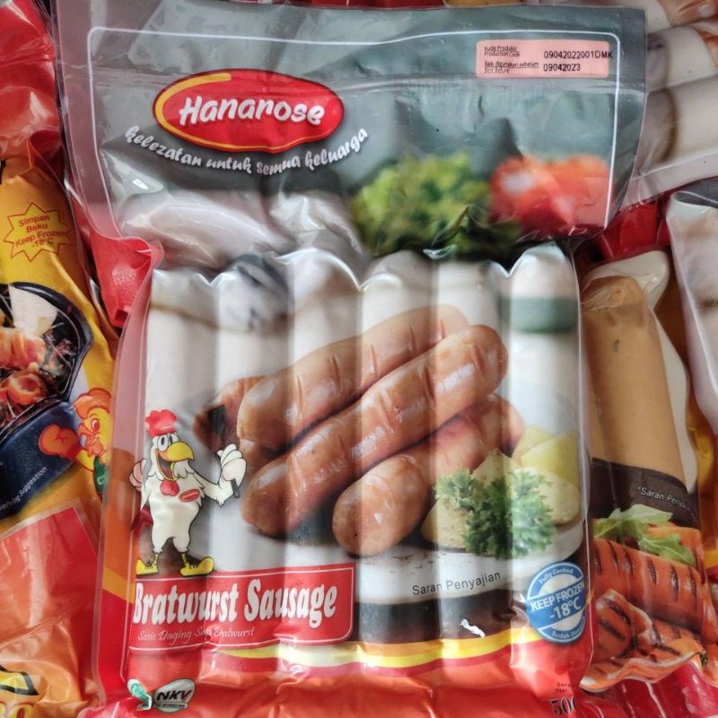 Sosis Sapi Bratwurst Sausage 500gr hanarose