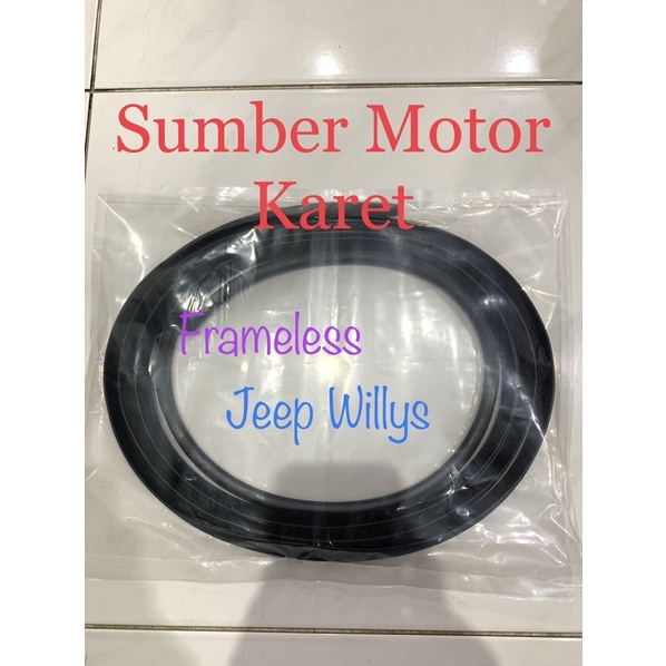 Karet Kaca Depan Jeep Willys (Frameless)