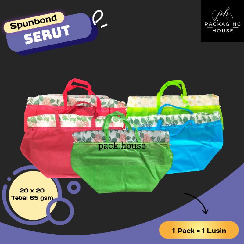 Tas Spunbond Serut 20 x 20 / Tas Hajatan