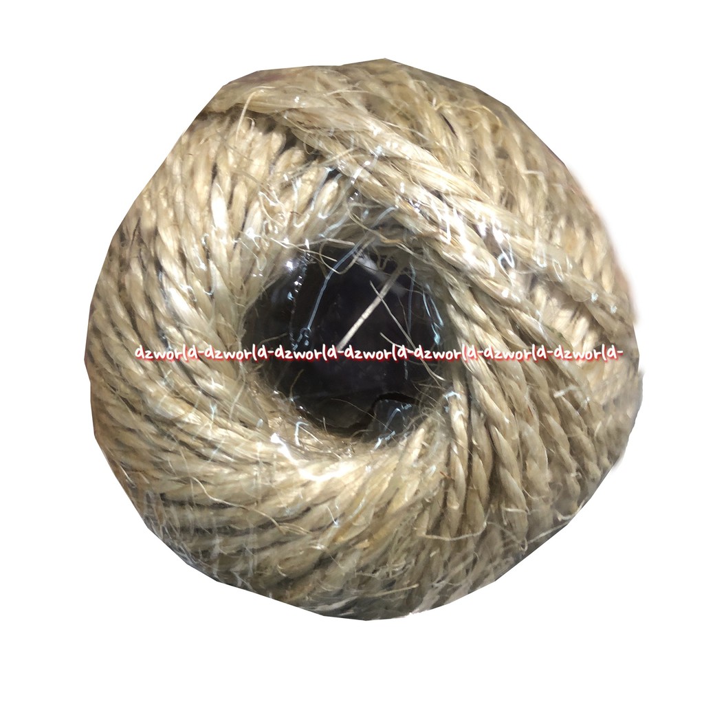 maxbuit Sisal Rope 35m 2Ply Twine Tali Rami Tali Goni Hiasan Dekorasi taman