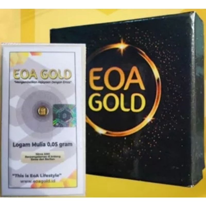 LOGAM MULIA 0.05gr EOA GOLD 24 KARAT