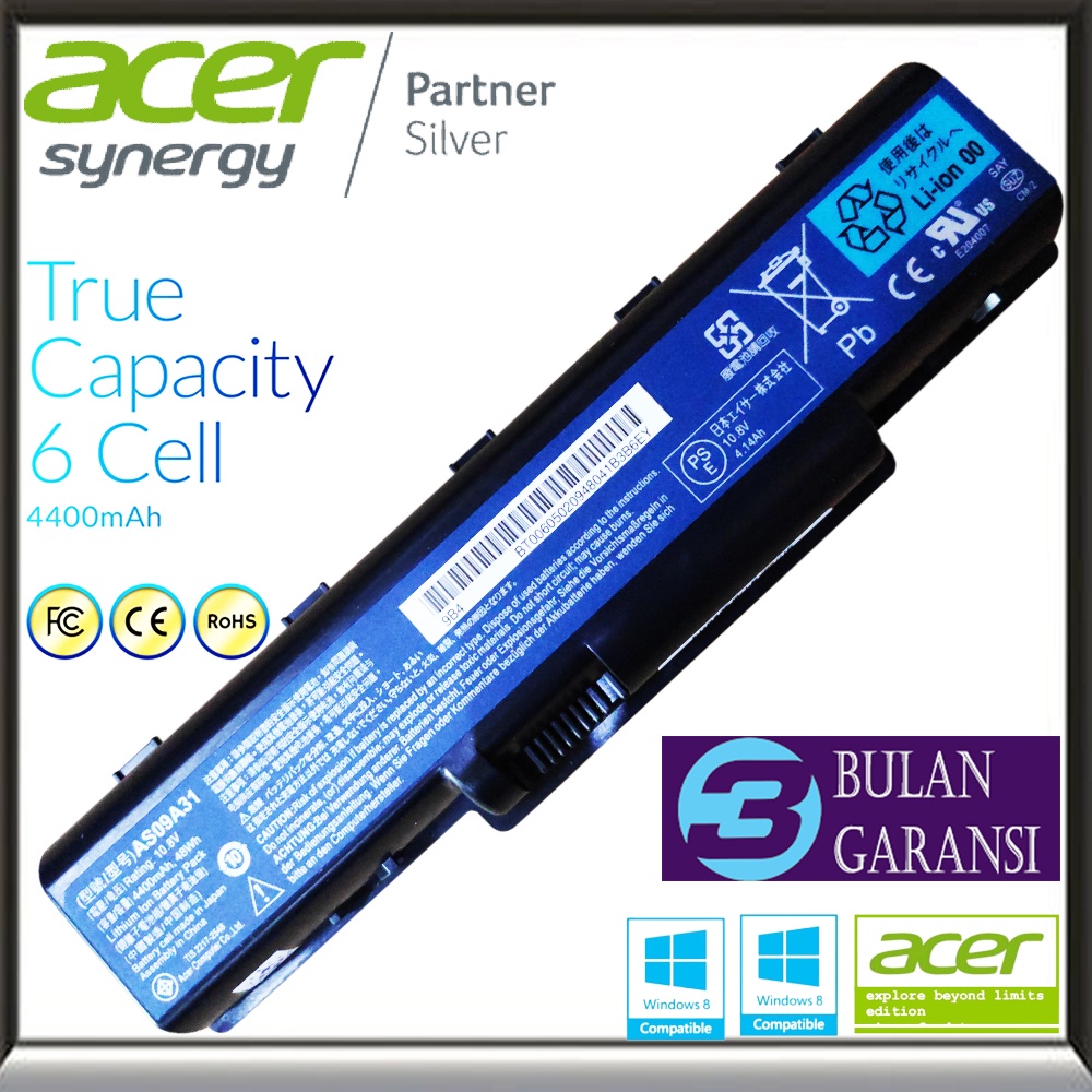 Baterai Battery Original Laptop Acer Aspire 4732Z 4732 5732Z 5732 5517 AS09A31 eMachines D520 D525 D725 E430 E525 E527 E625 E627 E630 E725 G430 G627 G725