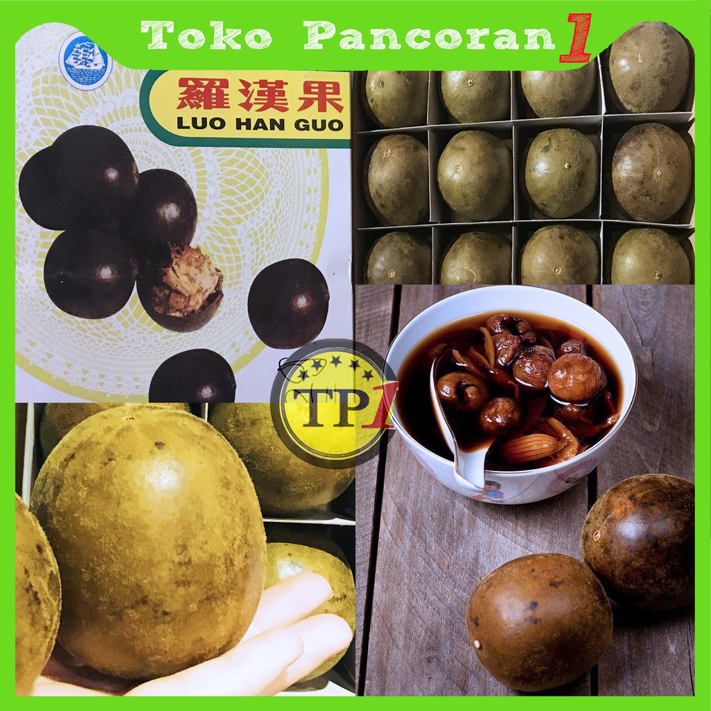 buah Lohankuo Jumbo Besar/monk fruit / luo han kuo untuk panas dalam/Luohankuo Bulat Biji