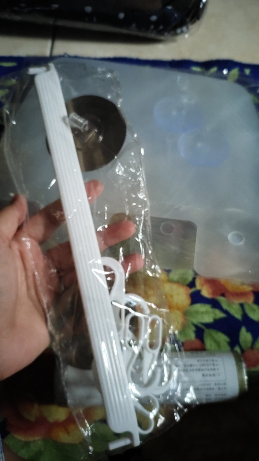 Hh047 Gantungan 6 Hooks Hanger Dapur Kamar Mandi Bebas Paku Stiker Pvc