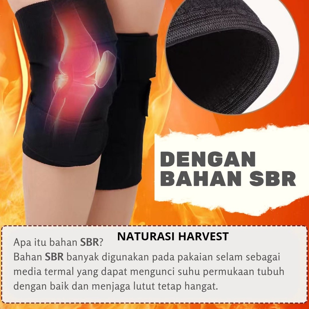 Sabuk Terapi Pemanas Lutut  Magnetic tourmaline alat terapi sakit lutut Therapy Self Heating Knee Pads