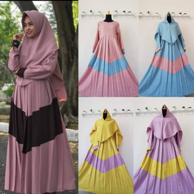 Gamis Bahan Moscrepe