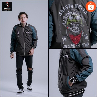 JAKET BOMBER SALVIOHEXIA JAKET PRIA JAKET COWOK JAKET DISTRO JAKET MOTIF PRIA JAKET ANTI AIR