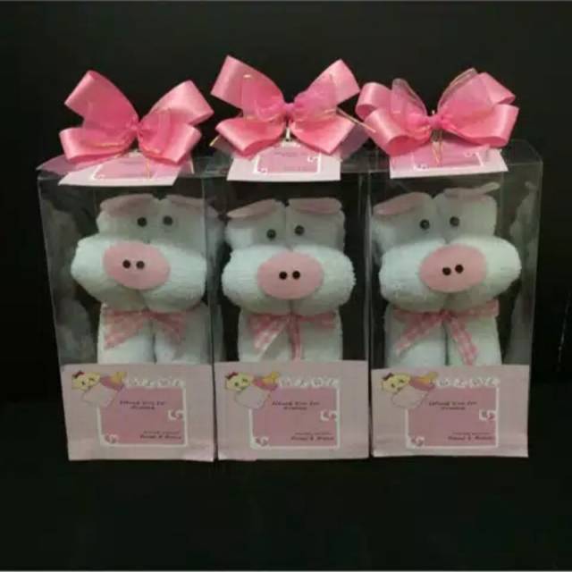 Souvenir handuk karakter plus tile murah