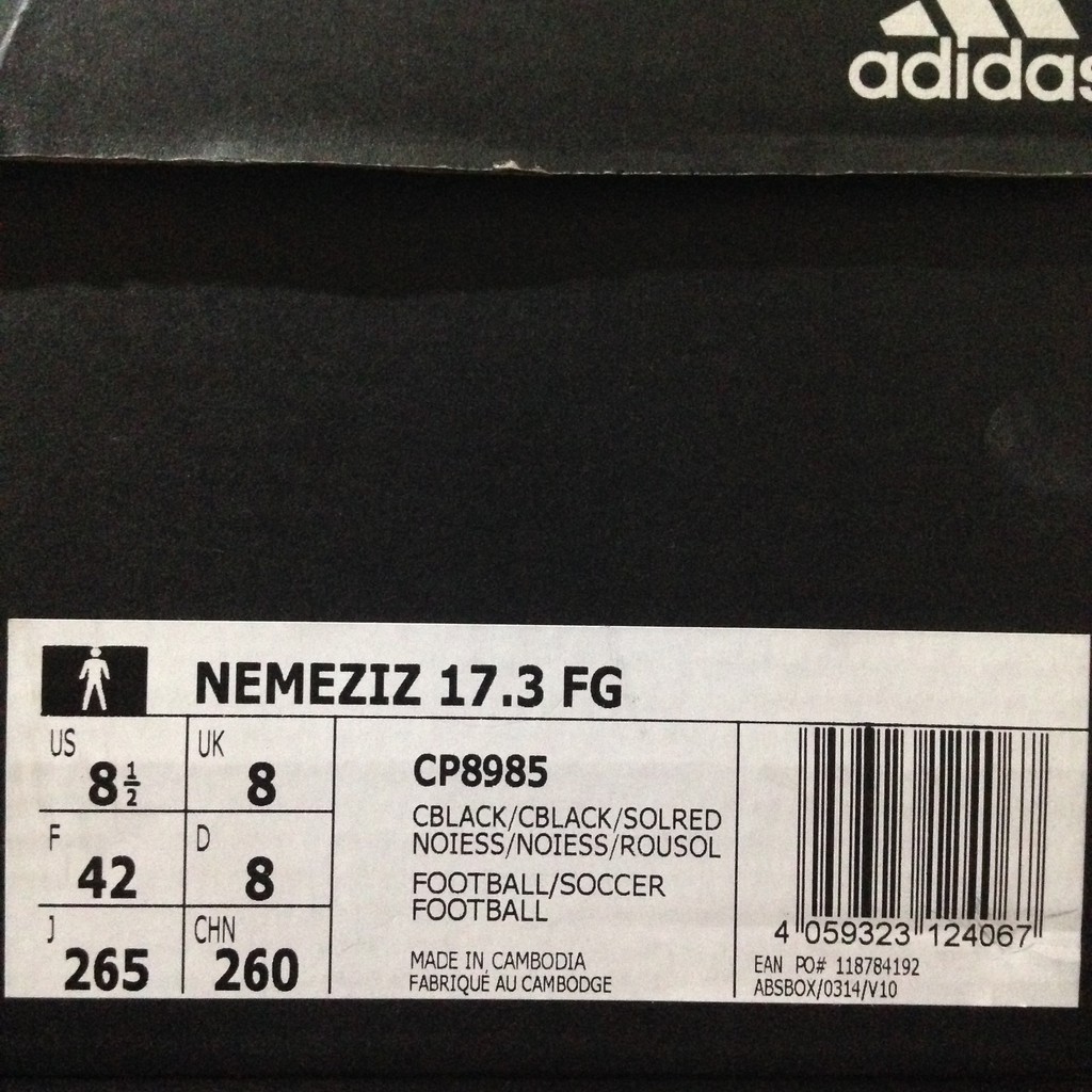 Sale Sepatu Bola Adidas Nemeziz 17.3 FG Core Black Red CP8985 Original BNIB