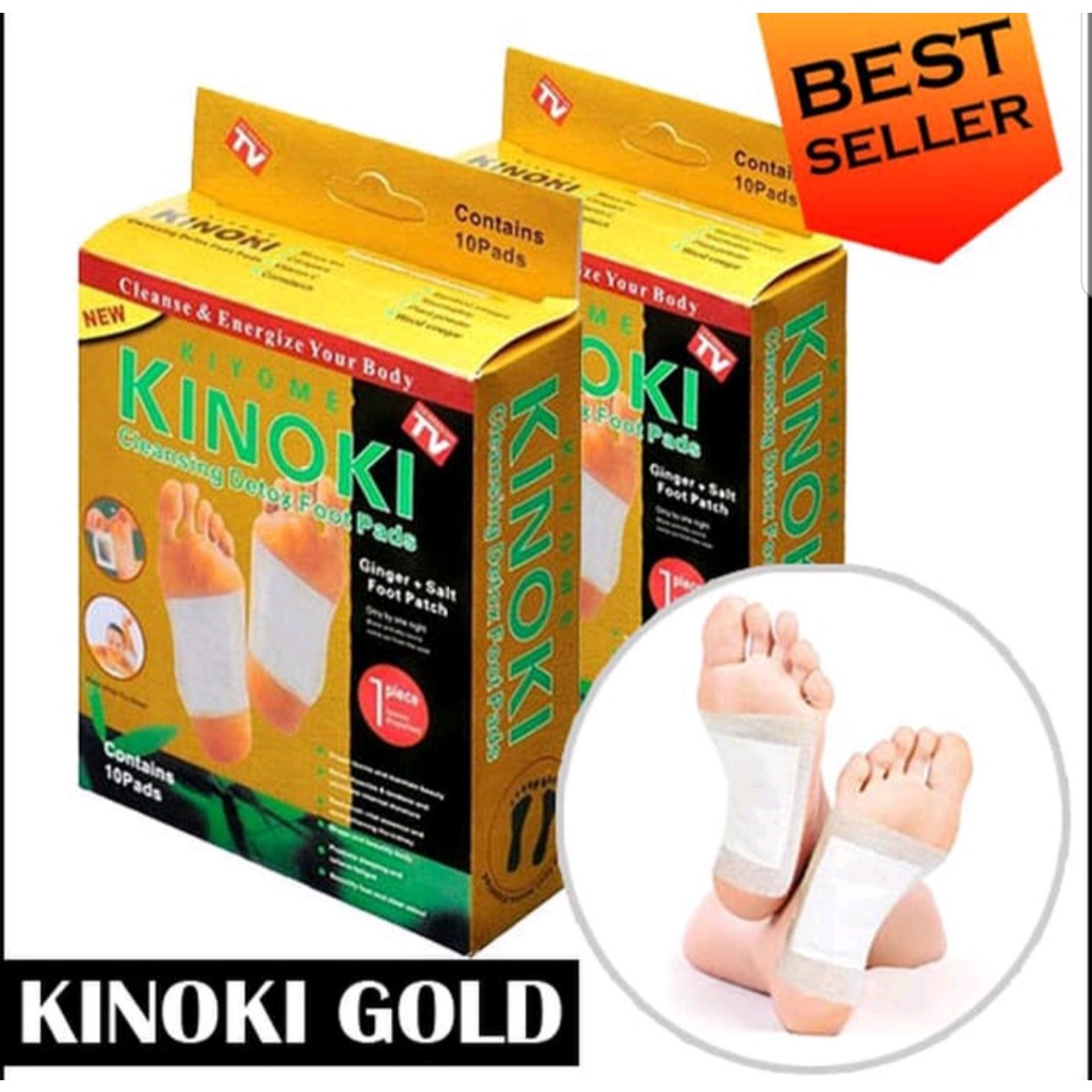 Kinoki Gold Koyo Kaki (1 Box Isi 10 Pcs) / Koyo Detox Racun Kaki / Kinoki Koyo Kesehatan Detox Toksin Ampuh Buang Racun