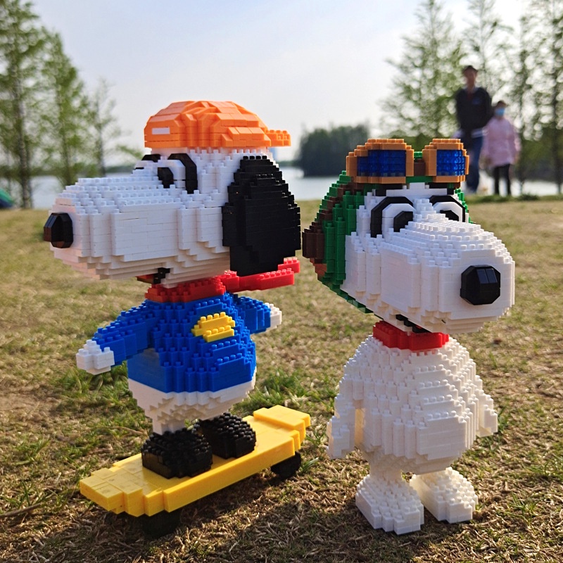 [COD] Snoopy building blocks Mainan Rakitan manual