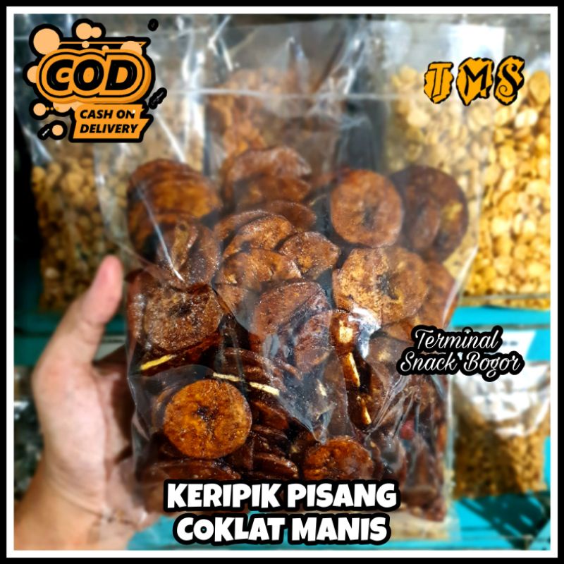 

Keripik pisang coklat 250 Gram cemilan manis camilan murah jajanan enak