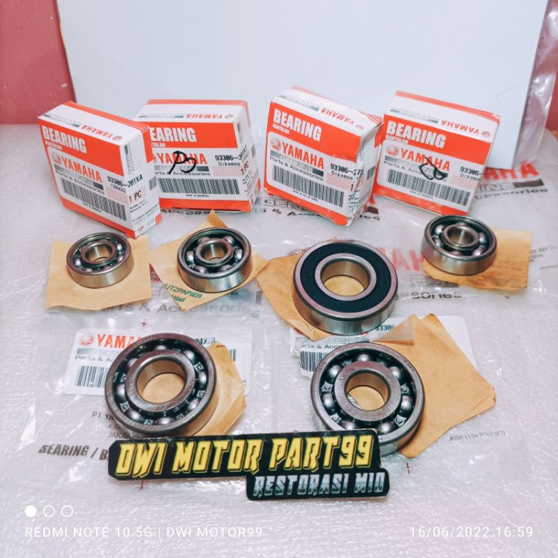 LAKER BEARING RASIO SET MIO M3 Z SOUL GT X RIDE FINO F1 125 ORIGINAL