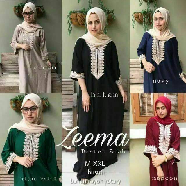 Gamis arab renda zeema