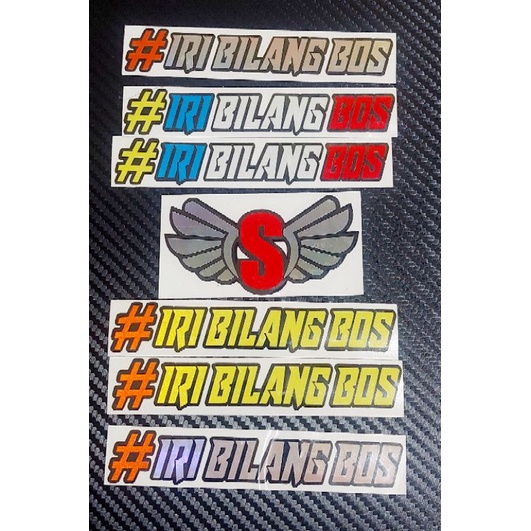 STICKER IRI BILANG BOS CUTTING