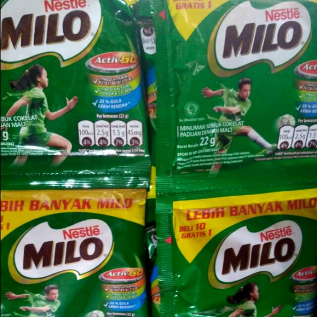 Susu milo isi 10 gratis 1 bungkus