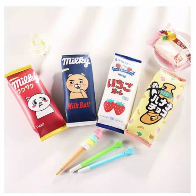 

Tempat Pensil/Tepak Pensil/Kotak Pensil Lucu Milky2/ Pouch Kosmetik/Tempat Kotak Kosmetik Make Up