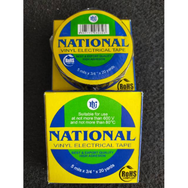 

Isolasi National - Isolasi Vinyl PVC - Selotip Kabel Listrik