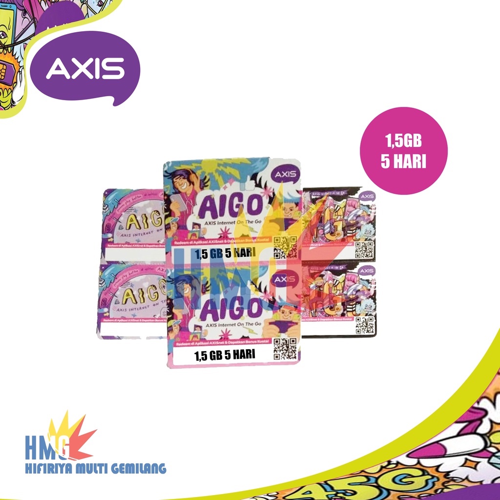 Voucher Axis 1GB (5 Hari) Murah