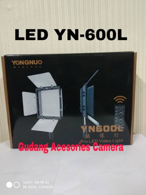 LED YN-600L + 2BATTREY+ AC ADAPTER paket hemat